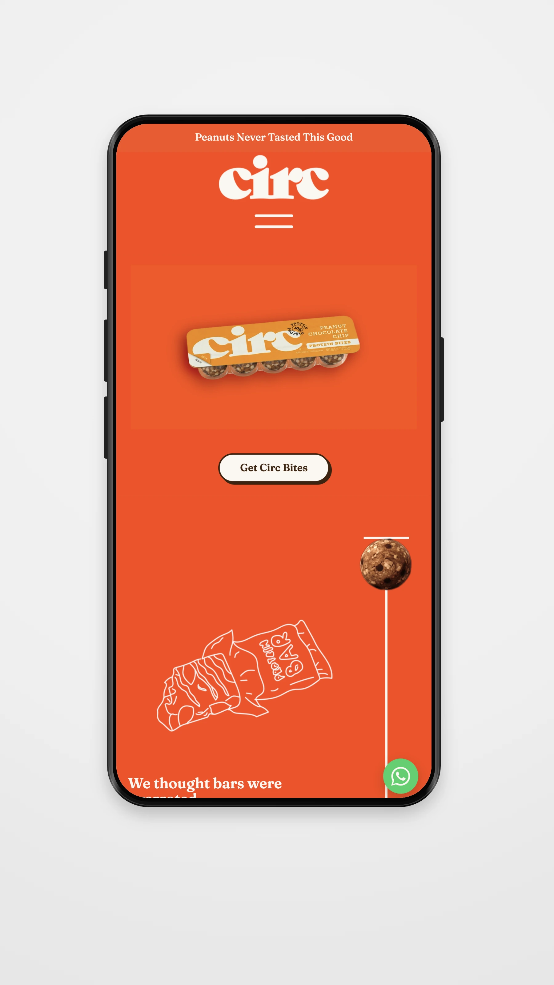 CirC mobile detail page mockup