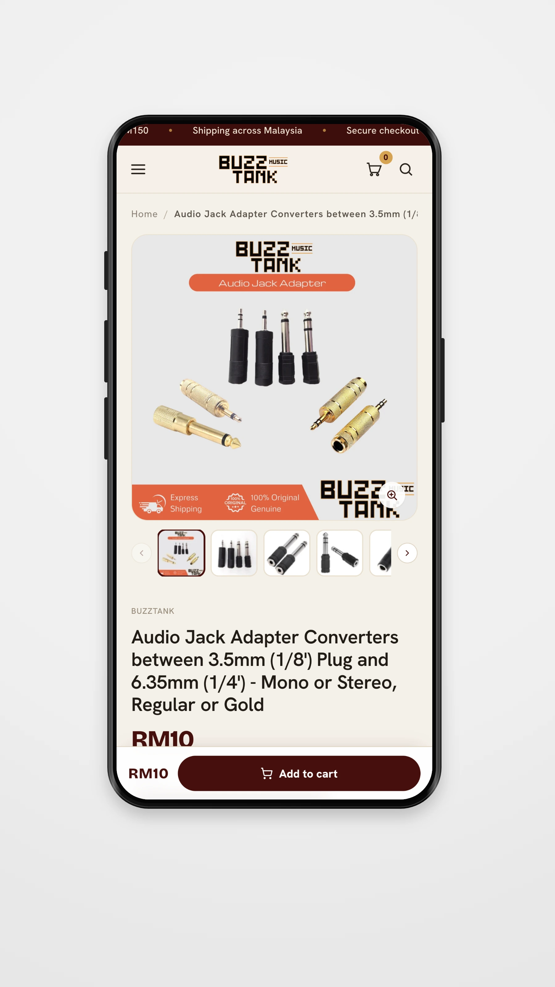 Buzztank mobile navigation mockup