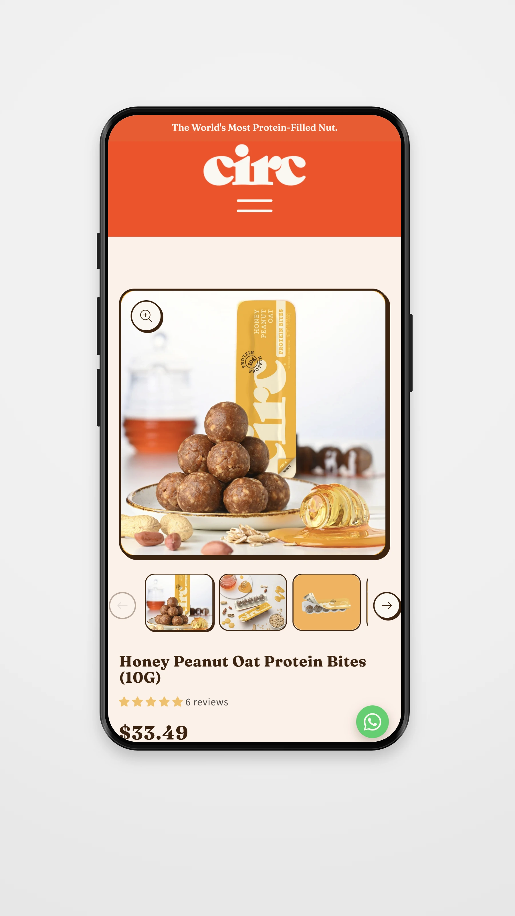 CirC mobile navigation mockup