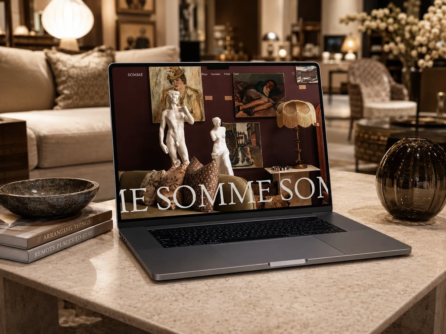 Somme Home Shopify storefront homepage mockup